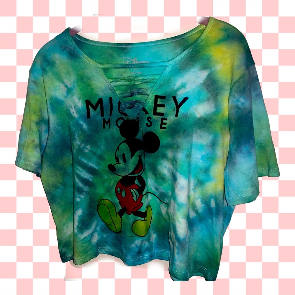 Disney Mickey custom tye dyed T-shirt